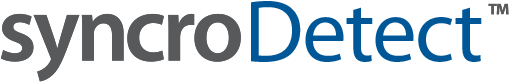 syncroDetect grey and blue default logo
