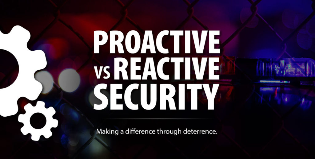 Proactive vs. Reactive Security: Making a difference through deterrence.