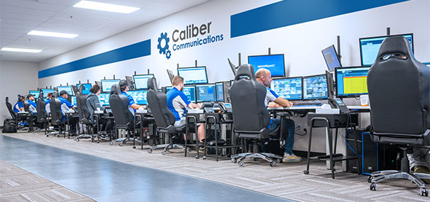 Caliber's Live Remote Video Monitoring facility