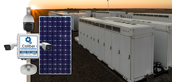 Caliber's Mobile Solar Unit protects Enfinite's eReserve battery storage facility